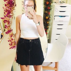 BODEN BLACK MINISKIRT